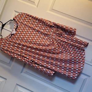 #32 - D RING At Waist Draped Blouse